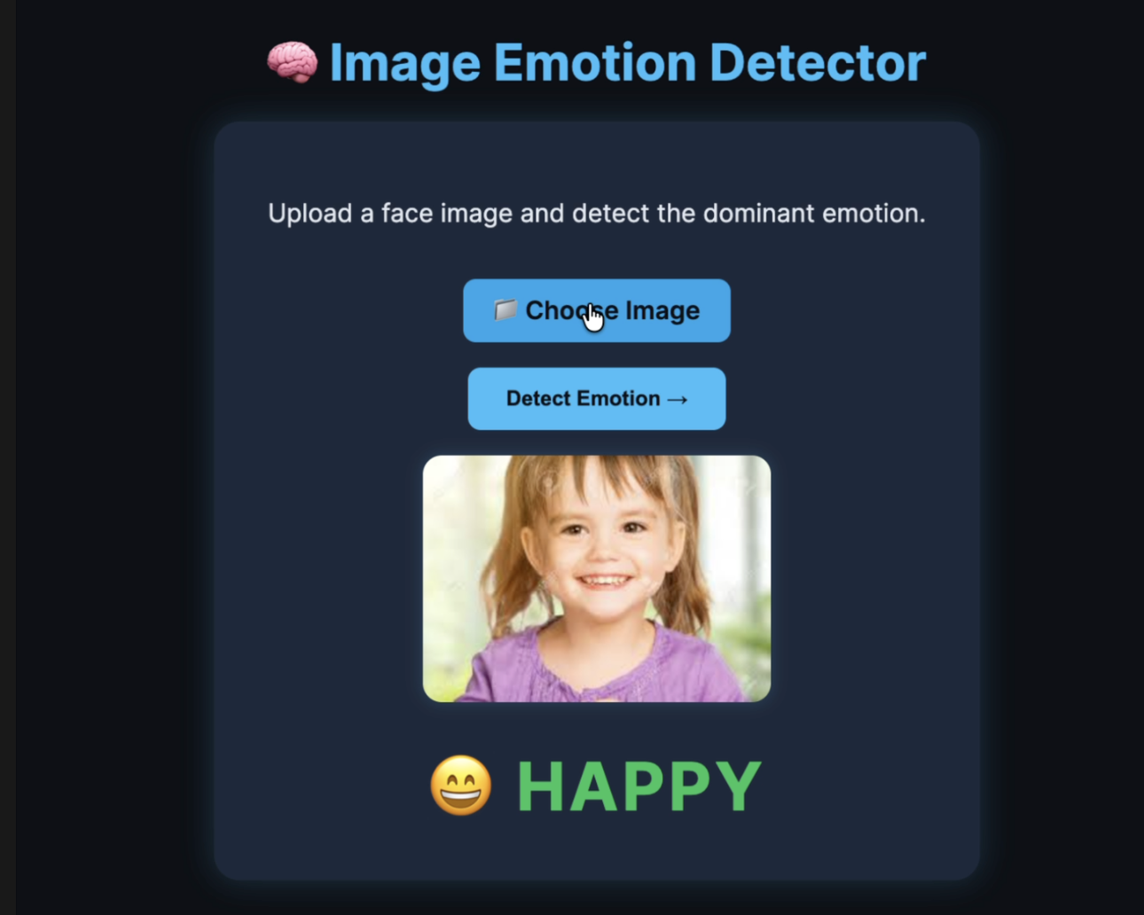 Image Emotion Detector using Hugging Face + AWS